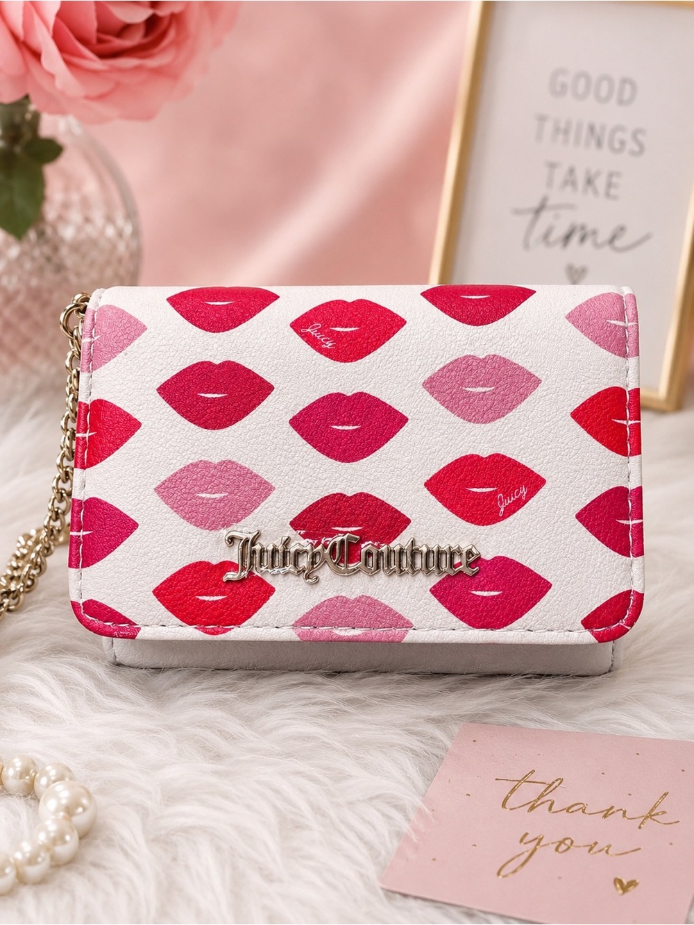 Juicy Couture Lips Print Wallet  NWT